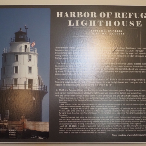 Harbor of refuge lighthouse Delaware Beaches Lighthouses